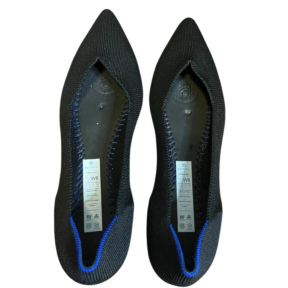 Rothy’s The Point Women’s Flats Black Size 8 - Picture 11 of 12